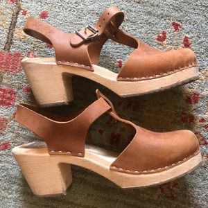 Lotta from Stockholm leather t-strap Clogs